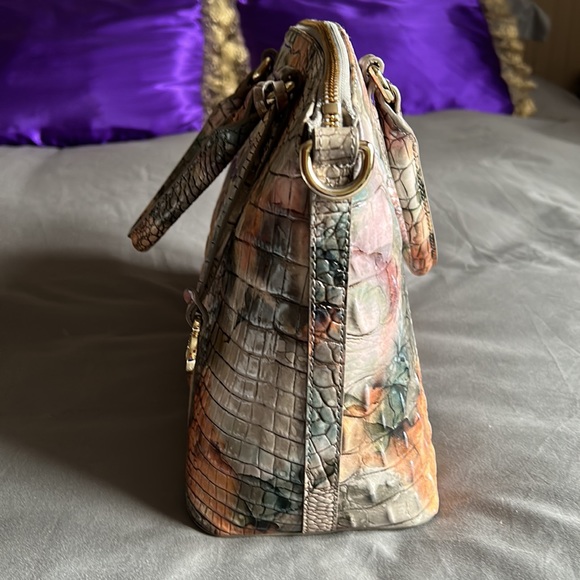 Brahmin Gemstone Duxbury Satchel Leather Crossbody - Picture 3 of 7